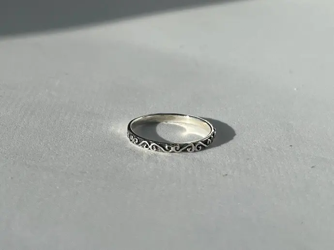Anillo con textura