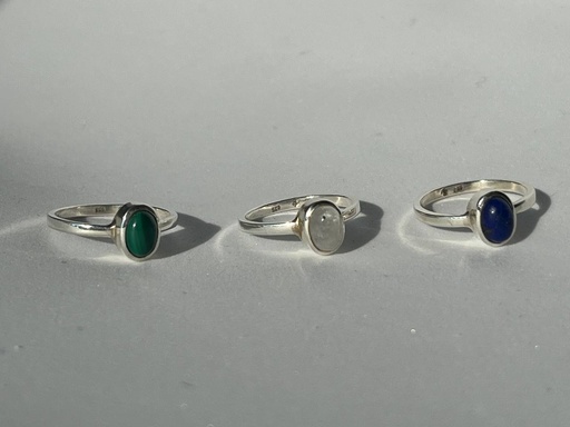 Anillo piedra oval